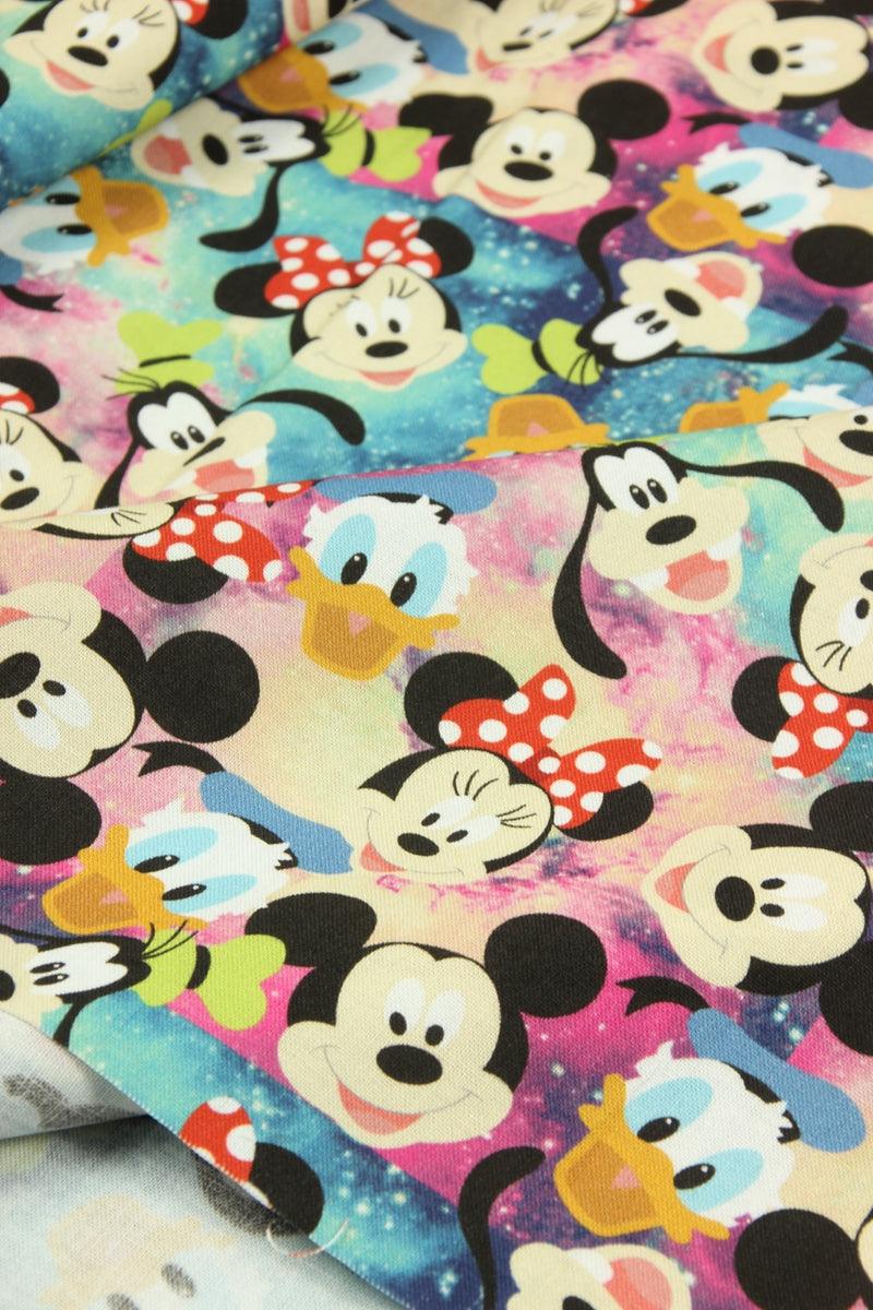 Mickey and Friends colorful ! 1 yard Printed Cotton Fabric for Bags, Clothings Craft Fabrics - fabrics-top