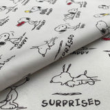 Snoopy's Emotions! 1 Yard Thick Twill Polyester Toile Fabric, Fabric by Yard, Yardage Poly Fabrics for Bags Kids Children Style - fabrics-top