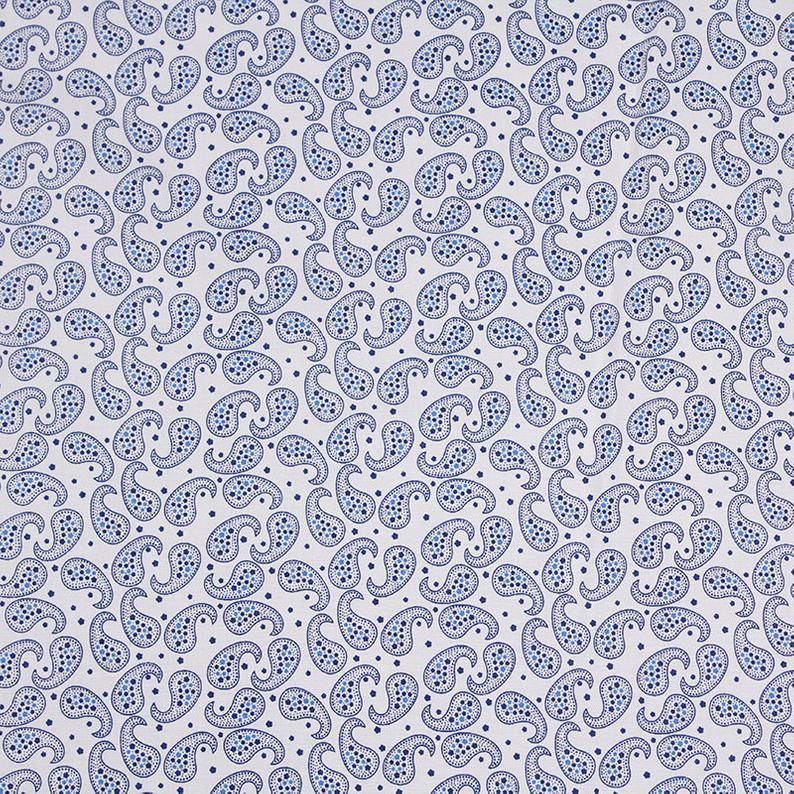 Simple Small Paisley 2 colors! 1 Meter Quality Printed Cotton,  Fabrics by Yard, Fabric Yardage Floral Fabrics - fabrics-top