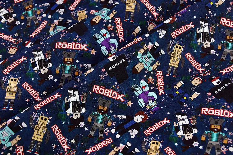 Roblox Game Series 3 ! 1 Meter Printed Cotton Fabric, Fabric by Yard, Yardage Fabrics, Children - fabrics-top