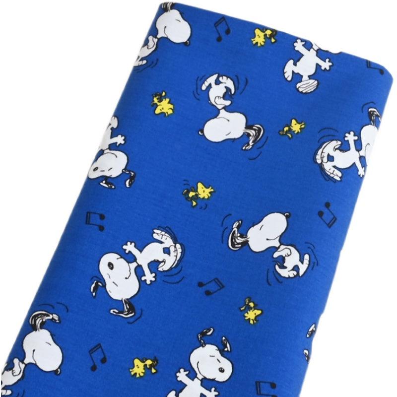 Snoopy and Woodstock Blue!  1 Meter Plain Cotton Fabric, Fabric by Yard, Yardage Cotton Fabrics for  Style Garments, Bags - fabrics-top