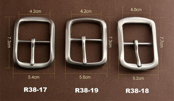 Solid 304 Stainless Steel  日“ Shape 35mm 1.5'' Belt Buckles for Men, Nickle Belt Buckle, 3 Models Available - fabrics-top