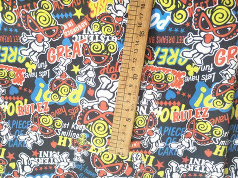 Hysteric Mini ヒステリックミニ Series ! 1 Meter Printed Stretch Poly Fabric, Fabric by Yard, Yardage  Bag Fabrics, Children Fabrics, Japanese - fabrics-top