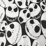 Skulls Black and White! 1 Meter Medium Thickness  Cotton Fabric, Fabric by Yard, Yardage Cotton Fabrics for  Style Garments, Bags - fabrics-top