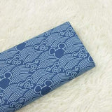 Mickey Wave and Bubbles blue 2 model! 1 Meter Medium Thickness  Cotton Fabric by Yard, Yardage Cotton Fabrics for Style clothing Bags - fabrics-top