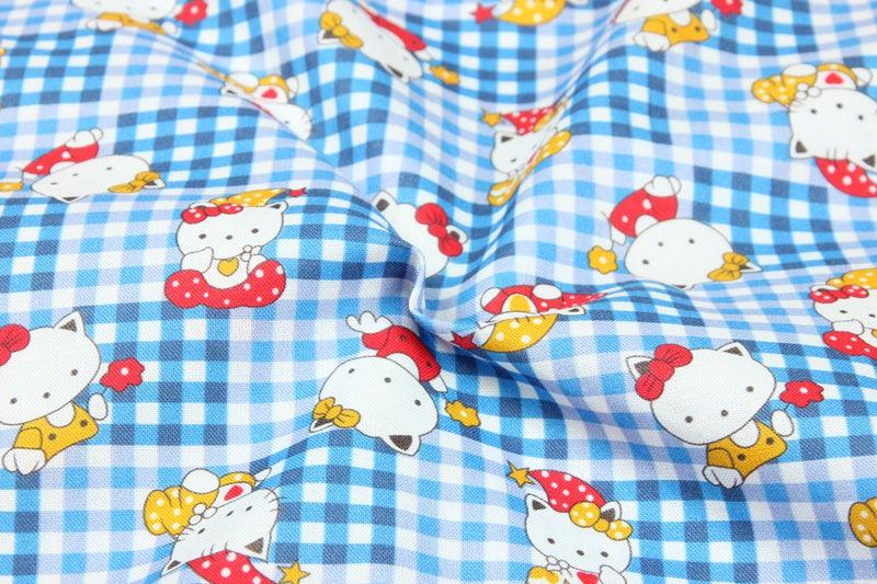 Hello Kitty Quality Prints Collection! 1 Meter Printed Cotton Fabric, Fabric by Yard, Yardage Bag Fabrics, Children Fabrics, Kids, Japanese - fabrics-top