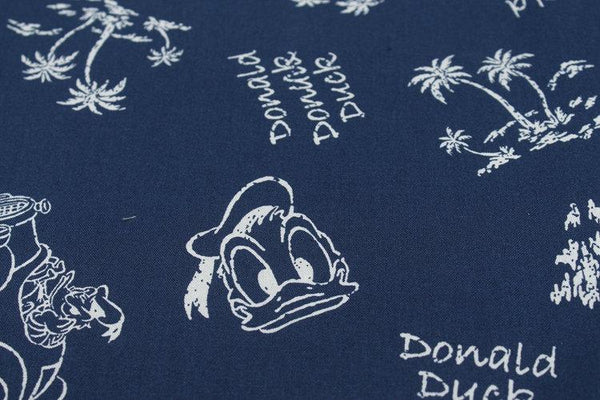 Donald Duck 1934 Navy! 1 Meter Medium Thickness  Cotton Fabric, Fabric by Yard, Yardage Cotton Fabrics for  Style Garments, Bags - fabrics-top