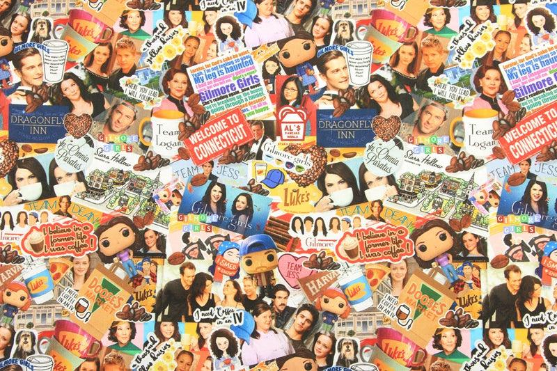 Gilmore Girls the TV show! 1 Meter Printed Cotton Fabric, Fabric by Yard, Yardage Fabrics, Children  Kids