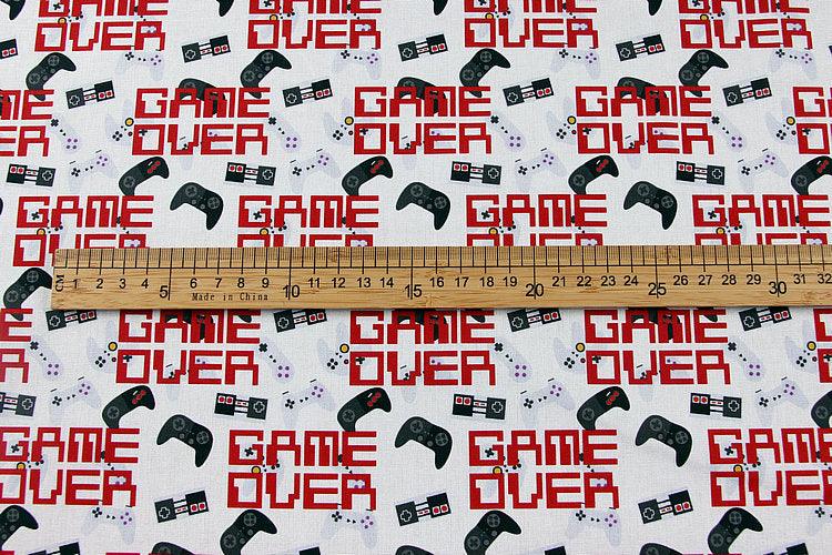 Roblox game Series 1 ! 1 Meter Medium Printed Cotton Fabric, Fabric by Yard, Yardage Cotton Fabrics online Game OVER - fabrics-top