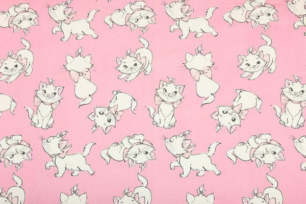 the Pets Cats and Dogs! 1 Meter Printed Cotton-Blends Fabric, Fabric by Yard, Yardage Fabrics, Children  Kids, Dalmatian Mary Cat - fabrics-top