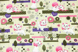 Woof and Meow 3 colors! 1 Meter Medium Thickness Cotton Fabric, Fabric by Yard, Yardage Cotton Fabrics for  Style Garments, Bags 190813 - fabrics-top