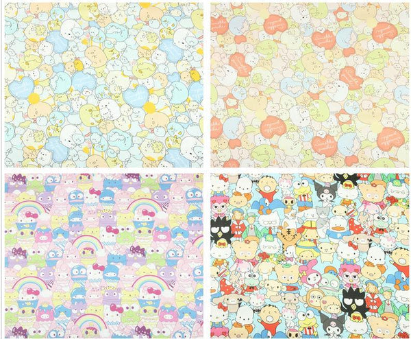 Sumikkogurashi and Hello Kitty Series! 1 Meter Printed Cotton Fabric, Fabric by Yard, Yardage Cotton Bag Fabrics, Children Fabrics, Japanese
