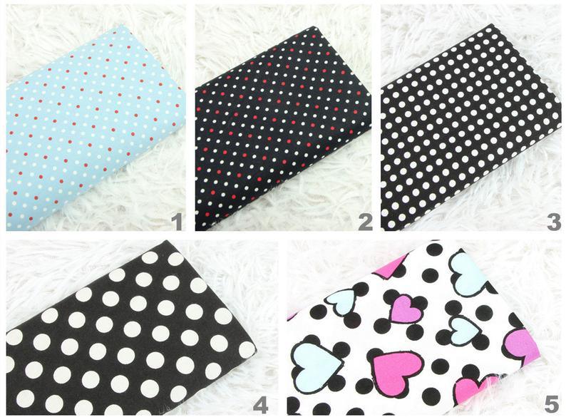 Polka Dots series! 1 Meter Fine Cotton Fabric, Fabric by Yard, Yardage Cotton Fabrics for  Style Dress Clothes Skirt