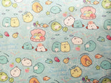 Hello Kitty white and Sumikkogurashi! 1 Meter Printed Cotton Fabric, Fabric by Yard, Yardage Cotton Bag Fabrics, Children Fabrics,  Japanese - fabrics-top