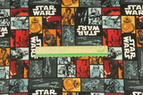 Star Wars black and orange! 1 Meter Printed Cotton Fabric, Fabric by Yard, Yardage Fabrics, Children  Kids - fabrics-top