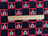 Mickey Red-black Checks! 1 Yard Heavy Weight Twill Cotton Fabric, Fabric by Yard, Yardage Cotton Fabrics for  Style Garments, Bags - fabrics-top