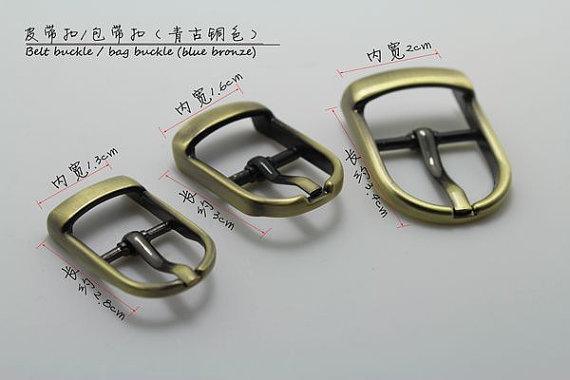 4 pcs of Plated Metal Belt Small Buckles for Bags Strap, 3 Sizes Available, 13mm,16mm, 20mm, golden,silver and anti-brass Available - fabrics-top