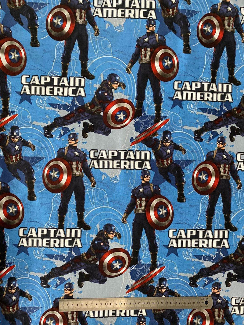 Collection 2 the Avengers Marvel Comics Super Hero! 1 Meter Medium Thickness Plain Cotton Fabric, Cotton Fabrics for  Style Garments, Masks - fabrics-top