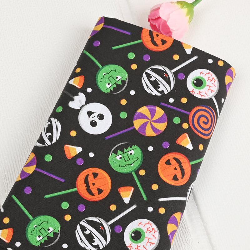 Halloween themed Lollipop! 1 yard Medium Thickness  Cotton Fabric, Fabric by Yard, Yardage Cotton Fabrics for  Style Garments, Bags - fabrics-top