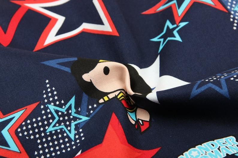 Wonder Woman Marvel Super Heroes the Avengers Junior! 1 yard Top Quality Medium Thickness Plain Cotton Fabric Yardage 2203 - fabrics-top