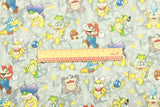 Super Mario and Friends 2 Colors! 1 Meter Top Quality Medium Thickness Plain Cotton Fabric, Fabric by Yard, Yardage Cotton Fabrics - fabrics-top