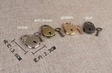 1 Piece of Lovely Rounded Bear-shaped mini Padlock for Day Collar - Mini Padlock for Bag Suitcase or Backpack, Notebook Lock, Real Lock - fabrics-top