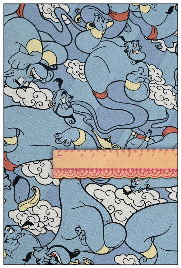 Genie Animated Pircture Character Disney! 1 Yard Printed Cotton Fabric, Fabric by Yard, Yardage Fabrics, Children  Kids 2203 - fabrics-top