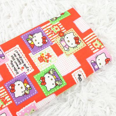 Hello Kitty Quality Prints Collection! 1 Meter Printed Cotton Fabric, Fabric by Yard, Yardage Bag Fabrics, Children Fabrics, Kids, Japanese - fabrics-top