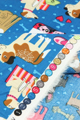 Woof and Meow 3 colors! 1 Meter Medium Thickness Cotton Fabric, Fabric by Yard, Yardage Cotton Fabrics for  Style Garments, Bags 190813 - fabrics-top