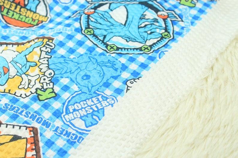 Pokemon Pikachu Blue! 1 Meter Medium  Thickness Cotton Seersucker Fabric, Fabric by Yard, Yardage Cotton Fabrics for  Style Garments, Bags - fabrics-top